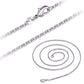 Feshionn IOBI Necklaces Fine Belcher Oval Link Sterling Silver Chain Necklace in 18, 20 or 22 inches