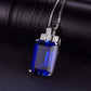 Feshionn IOBI Necklaces Legacy 9CT Emerald Cut Simulated Russian Sapphire IOBI Precious Gems Pendant