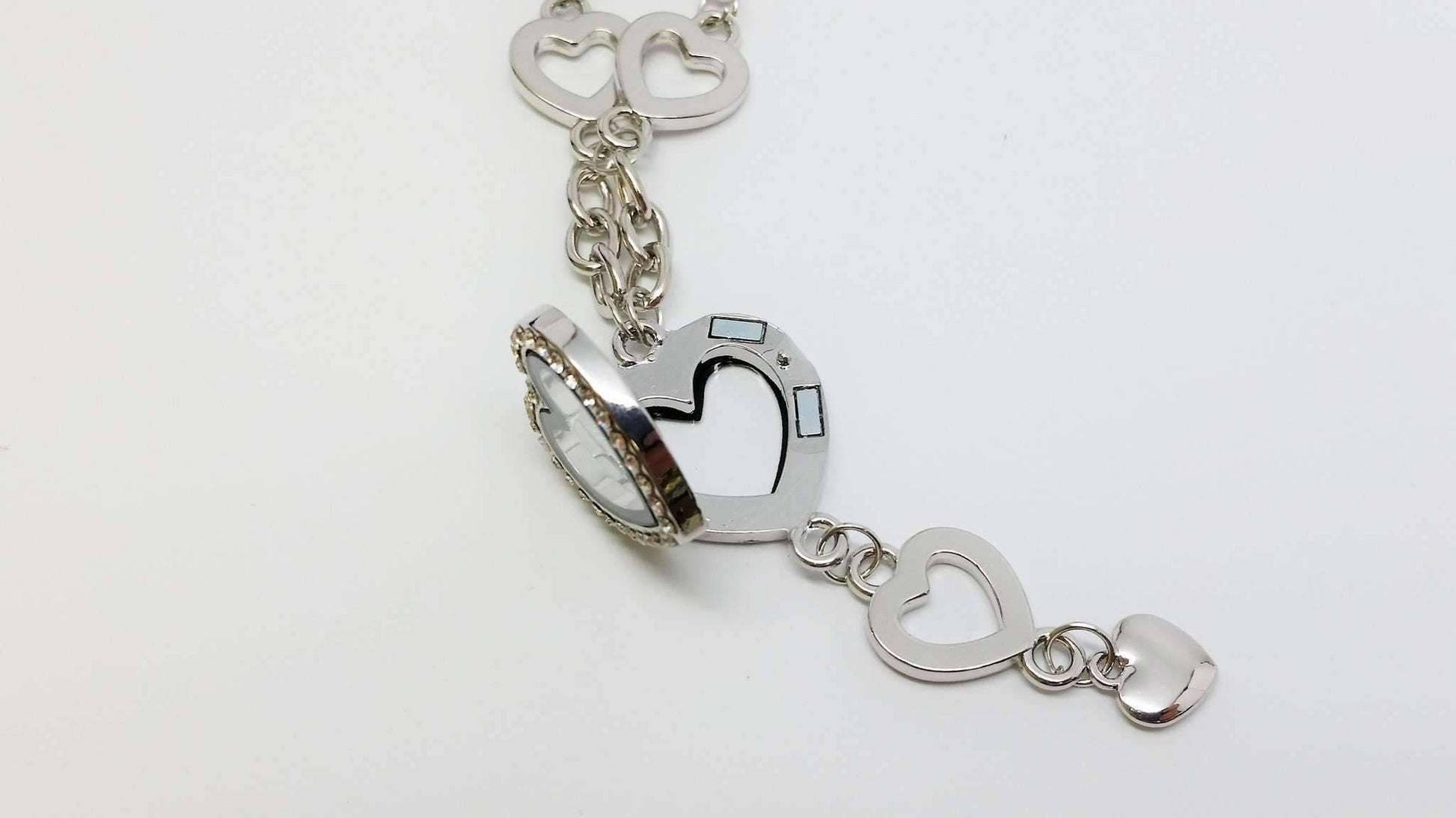 Feshionn IOBI Necklaces My Favorite Things Heart Shaped Charm Locket Necklace in Silver