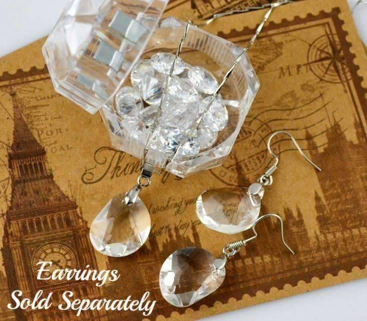 Feshionn IOBI Necklaces Princess Drop Austrian Crystal Necklace