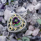 Feshionn IOBI Necklaces Romance Genuine Green Mystic Topaz Heart IOBI Precious Gems Pendant Necklace
