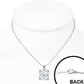 Feshionn IOBI Necklaces "Shamrock" Cubic Zirconia Four Leaf Clover Pendant Necklace