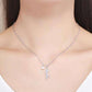 Feshionn IOBI Necklaces Trouble Dangling Kitten and Pearl Ball Sterling Silver Necklace
