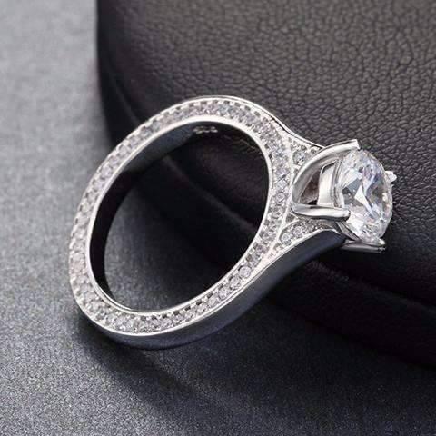 Feshionn IOBI Rings 5 CLEARANCE - French Cathedral Set 1.25ct CZ Solitaire Engagement Ring