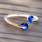 Feshionn IOBI Rings 6 / Sapphire Blue ON SALE - Double Glimmer 2 Stone Ring - Choose Your Color