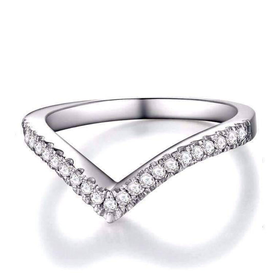 Feshionn IOBI Rings 7 Encore 1CTW Curved Companion Band Ring