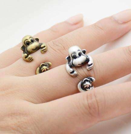 Monkey Business Adjustable Animal Wrap Ring – OB