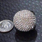 Feshionn IOBI Rings Crystal Mushroom Pavé CZ Oversize Dome Cocktail Ring