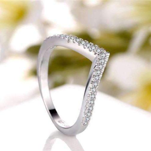 Feshionn IOBI Rings Encore 1CTW Curved Companion Band Ring