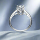 Feshionn IOBI Rings Gia 2CT Oval Solitaire IOBI Cultured Diamond Ring