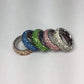 Feshionn IOBI Rings Glitzy 5 Row Pavé Set IOBI Crystals Stainless Steel Eternity Ring