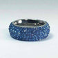 Feshionn IOBI Rings Glitzy 5 Row Pavé Set IOBI Crystals Stainless Steel Eternity Ring