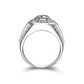 Feshionn IOBI Rings Horus 2CT Round Cut Pavé Octagon IOBI Cultured Diamond Men's Ring