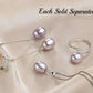 Feshionn IOBI Rings Lavender Genuine Freshwater Pearl & CZ Adjustable Bypass Ring