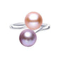 Feshionn IOBI Rings Multi-Color Pastel Adjustable Genuine Freshwater Pearl Ring