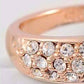 Feshionn IOBI Rings ON SALE - 18K Gold Pave Austrian Crystals Band Ring - Choose Your Color - Ring