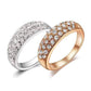 Feshionn IOBI Rings ON SALE - 18K Gold Pave Austrian Crystals Band Ring - Choose Your Color - Ring
