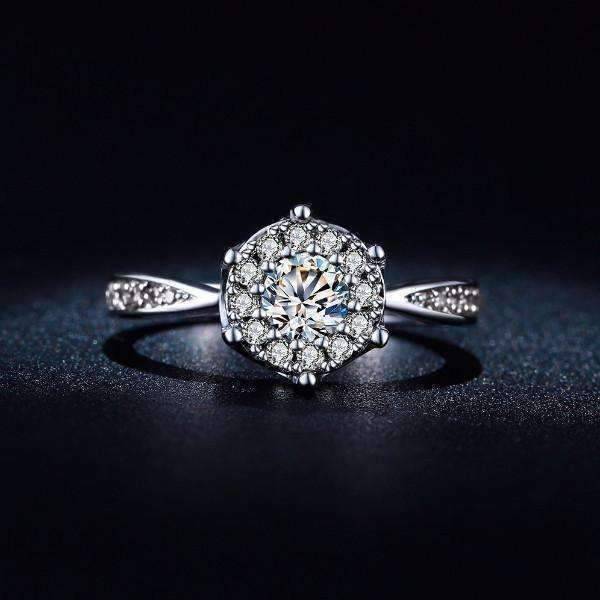 Feshionn IOBI Rings ON SALE - L'Amour 2.6 CT Cluster Set Simulated Diamond Solitaire Ring
