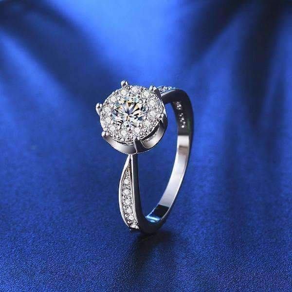 Feshionn IOBI Rings ON SALE - L'Amour 2.6 CT Cluster Set Simulated Diamond Solitaire Ring
