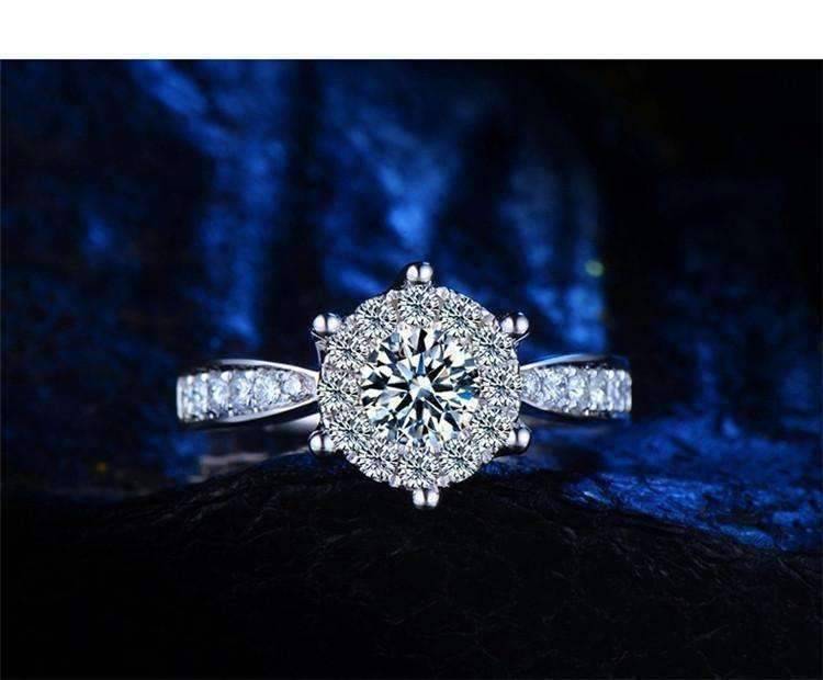 Feshionn IOBI Rings ON SALE - L'Amour 2.6 CT Cluster Set Simulated Diamond Solitaire Ring