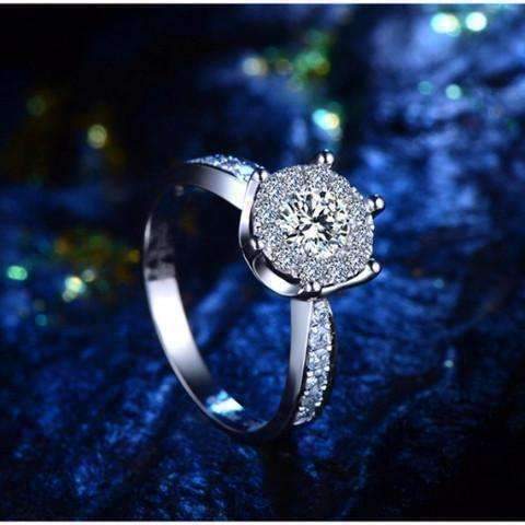 Feshionn IOBI Rings ON SALE - L'Amour 2.6 CT Cluster Set Simulated Diamond Solitaire Ring