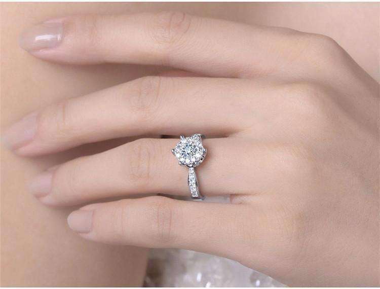 Feshionn IOBI Rings ON SALE - L'Amour 2.6 CT Cluster Set Simulated Diamond Solitaire Ring