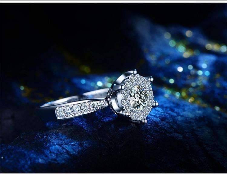 Feshionn IOBI Rings ON SALE - L'Amour 2.6 CT Cluster Set Simulated Diamond Solitaire Ring