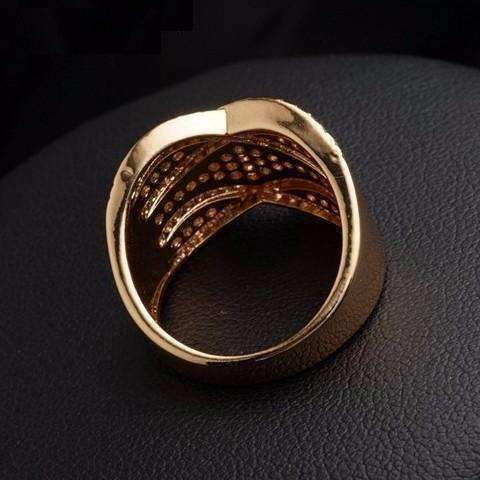Feshionn IOBI Rings ON SALE - Vintage French Braid Micro Pavé Set Cubic Zirconia Wide Band Ring