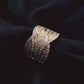 Feshionn IOBI Rings ON SALE - Vintage French Braid Micro Pavé Set Cubic Zirconia Wide Band Ring
