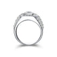 Feshionn IOBI Rings Osiris 2.5CT Emerald Cut Pavé Bezel Set IOBI Cultured Diamond Men's Ring
