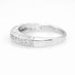 Feshionn IOBI Rings "Sofia" Micro Pavé Set Cubic Zirconia Milgrain Half Band Ring