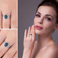 Feshionn IOBI Rings Starlight Blue Spinel Pavé Halo IOBI Precious Gems Ring
