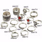Feshionn IOBI Rings Sunrise Sunset Collection Boho Midi-Knuckle Rings Set of 14