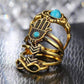 Feshionn IOBI Rings Symbolic Collection Boho Midi-Knuckle Rings Set of 4 - Silver or Gold