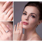 Feshionn IOBI Rings Tara Claddagh Heart 0.4CT Genuine Aquamarine IOBI Precious Gems Ring