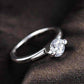 Feshionn IOBI Rings Two Prong "V" Set Solitaire Ring - Choose Your Color Ring
