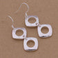 Feshionn IOBI Sets Geometric Links Sterling Silver Necklace, Earrings and Bracelet Set