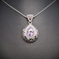 Feshionn IOBI Sets Lilac Necklace Only Vintage Filigree Teardrop Necklace and Earrings Set or Individual - Choose Your Color!