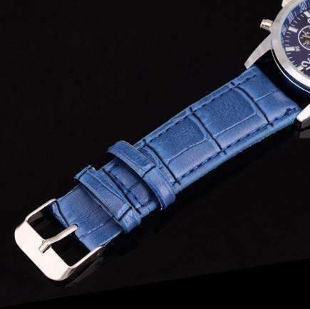 Feshionn IOBI Watches CLEARANCE - Men's Luxury Tach Watch Stainless Steel with Leather Band In Two Colors