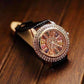 Feshionn IOBI Watches Kaleidoscope of Colors Deluxe Crystal & Leather Wrist Watch ~ Four Colors to Choose!