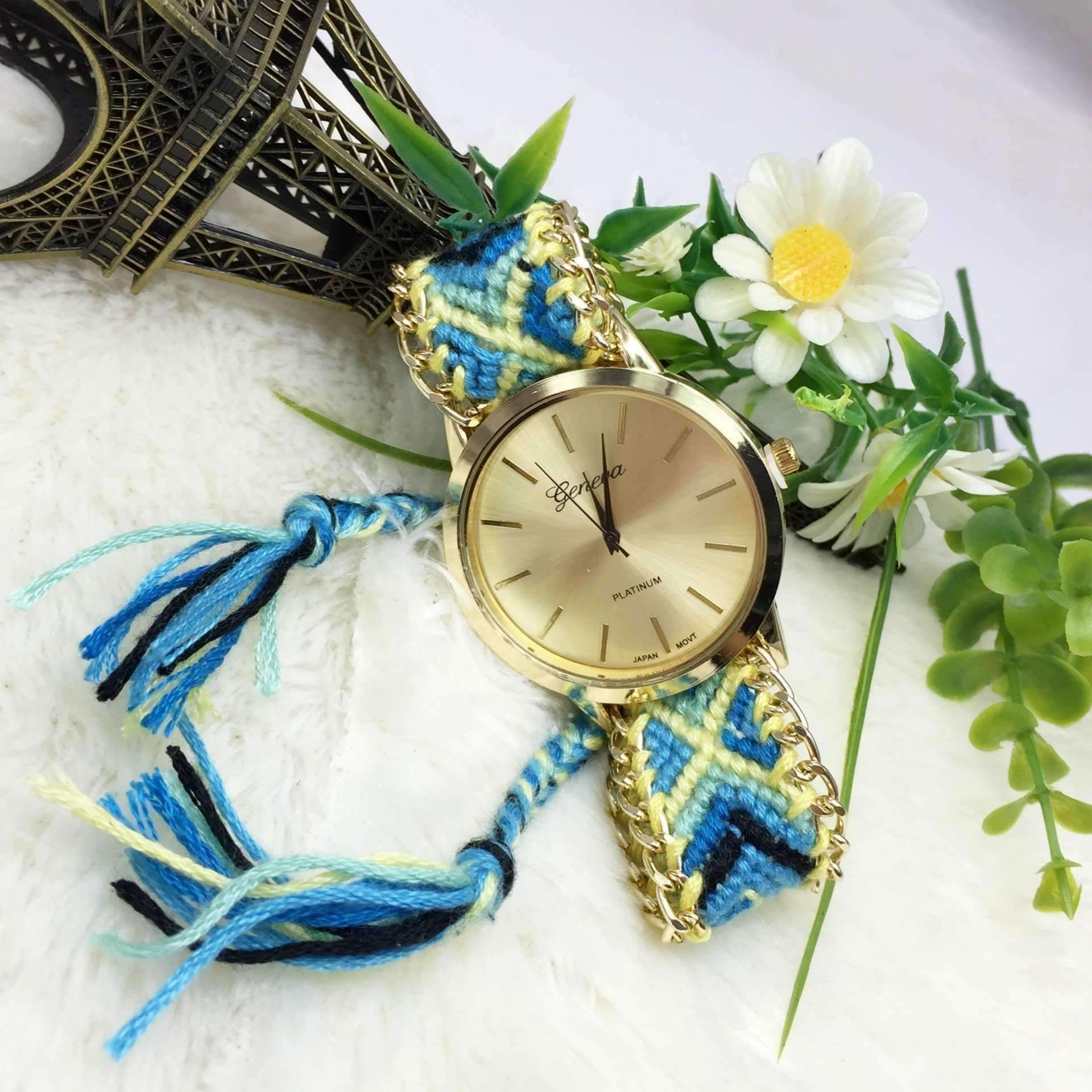 Feshionn IOBI Watches Offbeat Hand Woven Watch in 13 Colorful Patterns