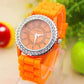 Feshionn IOBI Watches Orange Sparkly Silky Silicone Watch - Choose Your Color