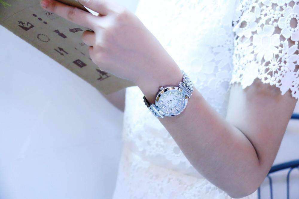 Feshionn IOBI Watches Spectacle Deluxe Austrian Crystal Luxury Ladies Watch in Two Colors