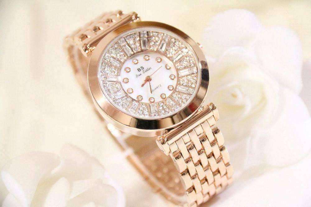 Feshionn IOBI Watches Spectacle Deluxe Austrian Crystal Luxury Ladies Watch in Two Colors