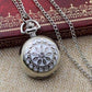 Feshionn IOBI Watches White Pearl Flower Vintage Style Mini Pocket Watch Necklace