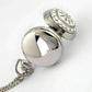 Feshionn IOBI Watches White Pearl Flower Vintage Style Mini Pocket Watch Necklace