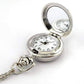 Feshionn IOBI Watches White Pearl Flower Vintage Style Mini Pocket Watch Necklace