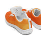 DASH Geo Orange Men’s Athletic Shoes Lightweight Breathable Design by IOBI Original Apparel
