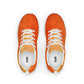 DASH Geo Orange Men’s Athletic Shoes Lightweight Breathable Design by IOBI Original Apparel