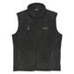 Men’s Columbia Fleece Vest With Pockets Embroidery Ship Anchor Navy